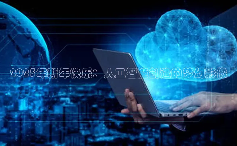 2025年新年快乐：人工智能创造的梦幻影像